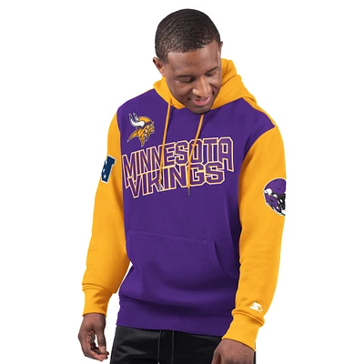 Men's Starter Purple Minnesota Vikings Extreme Pullover Hoodie