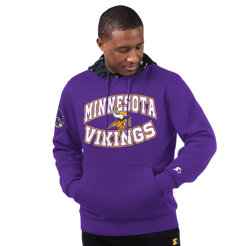 Sweat à capuche violet Starter pour homme Minnesota Vikings Thursday Night Gridiron