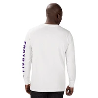 Men's Starter White Minnesota Vikings  Half Time Long Sleeve T-Shirt