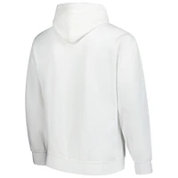Sweat à capuche vintage blanc pour homme des Minnesota Vikings