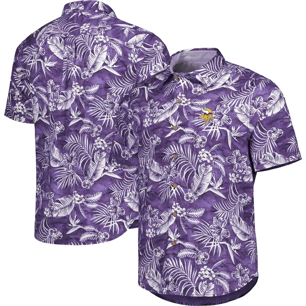 Lids Minnesota Vikings Tommy Bahama Sport Tropical Horizons Button-Up Shirt  - Purple