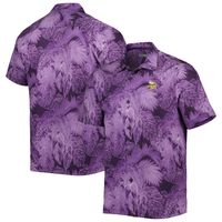 Tommy Bahama Men's Tommy Bahama Purple Minnesota Vikings Coast Luminescent  Fronds Camp IslandZone Button-Up Shirt