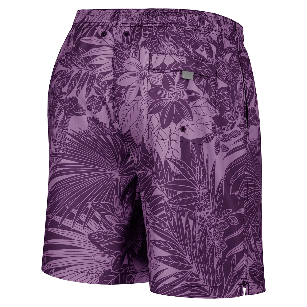 Short de bain violet Tommy Bahama pour hommes Minnesota Vikings Santiago Palms