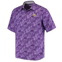 Tommy Bahama Men's Tommy Bahama Purple Minnesota Vikings Sport Jungle Shade  Camp Button-Down Shirt