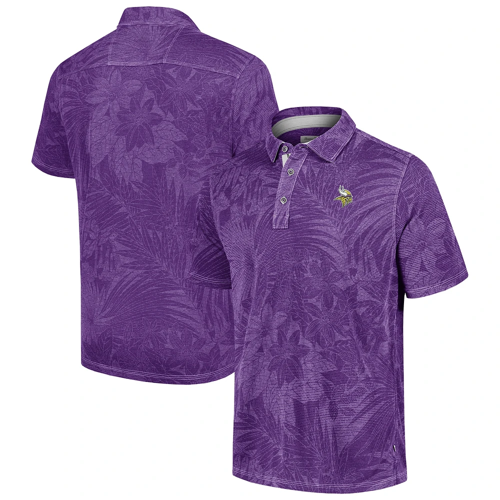 Polo Tommy Bahama gris Minnesota Vikings Sport Santiago Paradise pour hommes