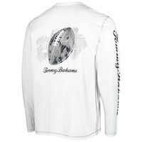 Men's Tommy Bahama White Minnesota Vikings Laces Out Billboard Long Sleeve T-Shirt