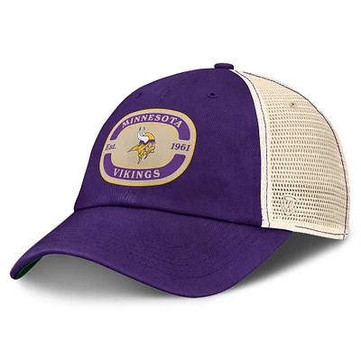 Casquette ajustable Top of the World pour homme avec écusson d'équipe des Minnesota Vikings violet