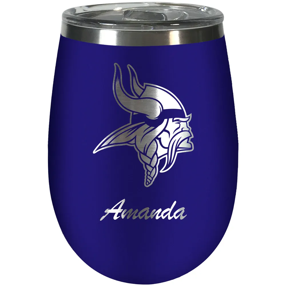 Lids Minnesota Vikings 10oz. Personalized Team Color Wine Tumbler