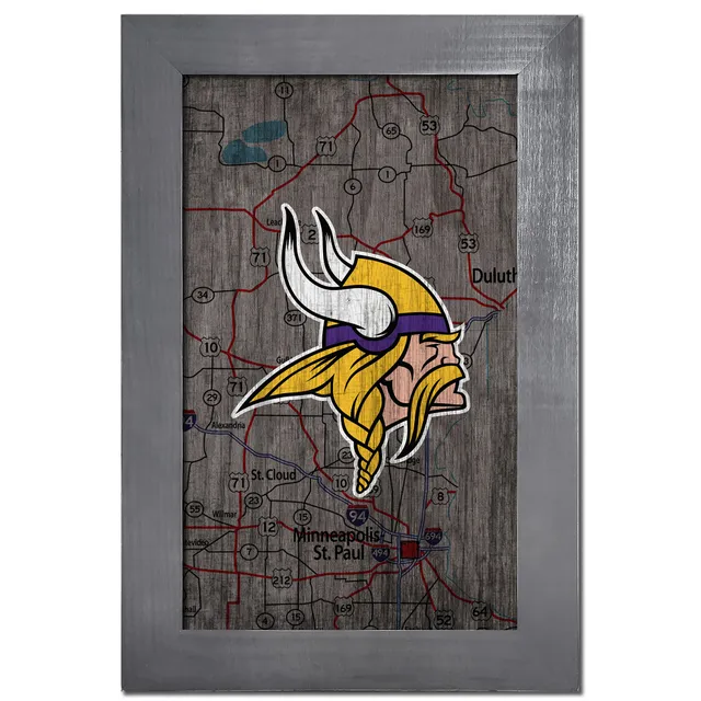 Minnesota Vikings Distressed Round Sign