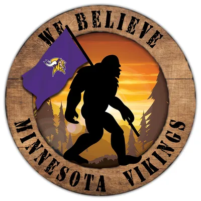 Minnesota Vikings 12 Landscape Circle Sign