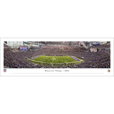 Lids Minnesota Vikings 13.5'' x 40'' Whiteout Game Unframed Panoramic