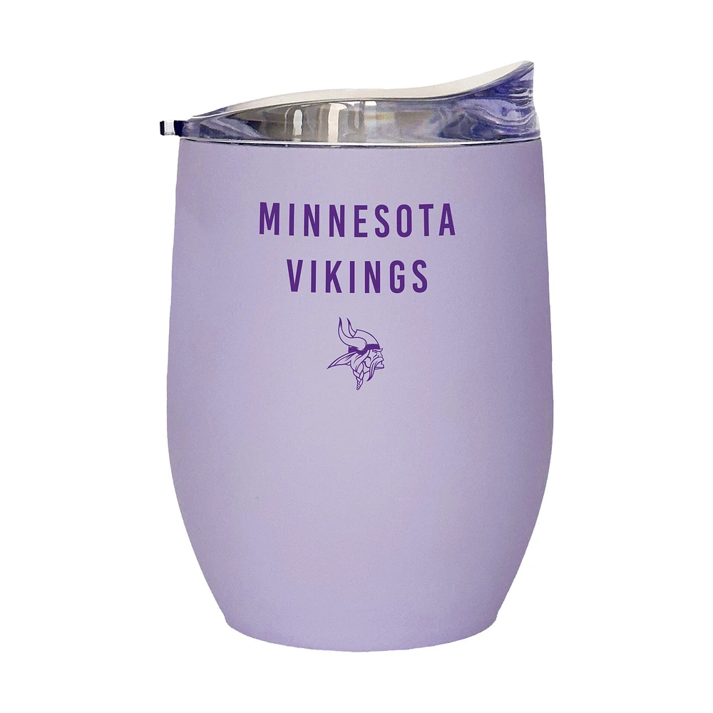 Vikings du Minnesota 16oz. Gobelet incurvé doux au toucher lavande