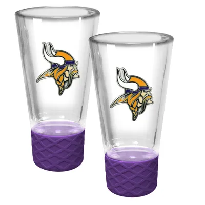 Minnesota Vikings 2-Pack Cheer Shot Set with Silicone Grip