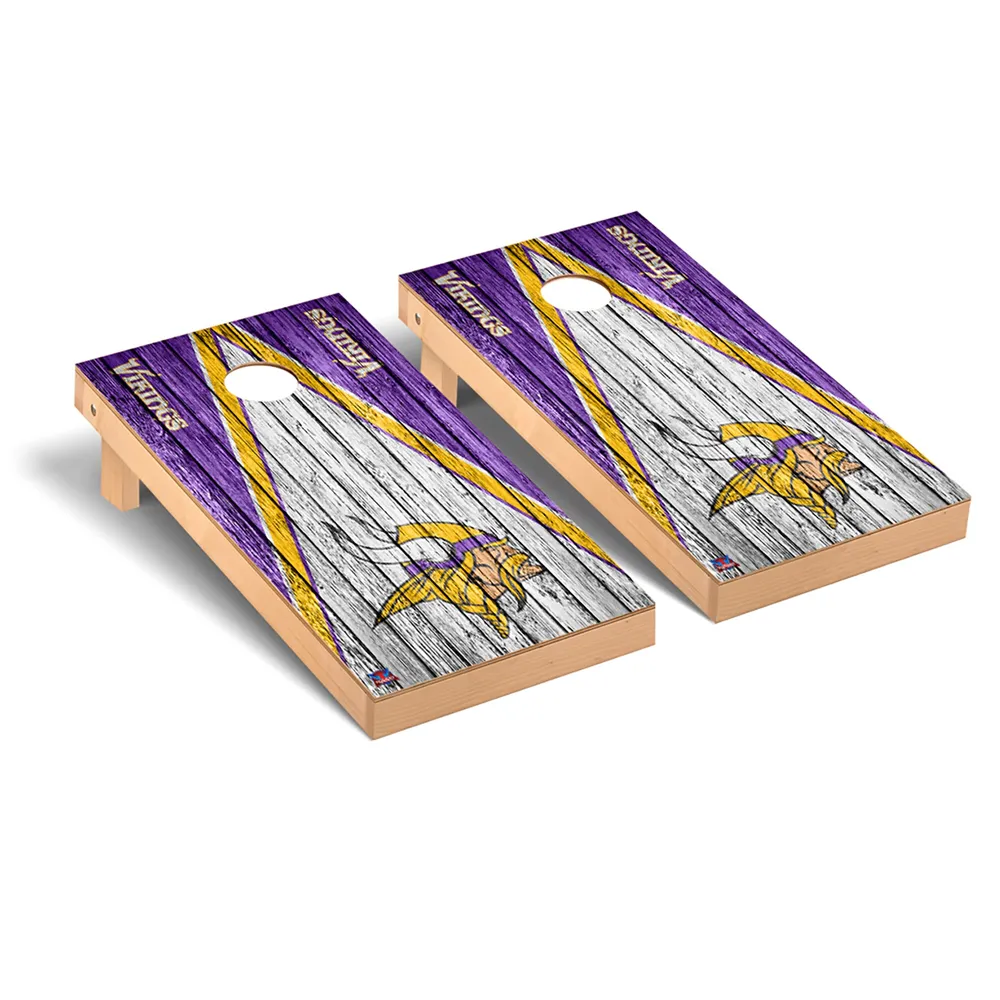 Lids Minnesota Vikings 2' x 4' Triangle Weathered Regulation Cornhole Board  Set