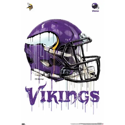 Minnesota Vikings 22.4'' x 34'' Helmet Poster