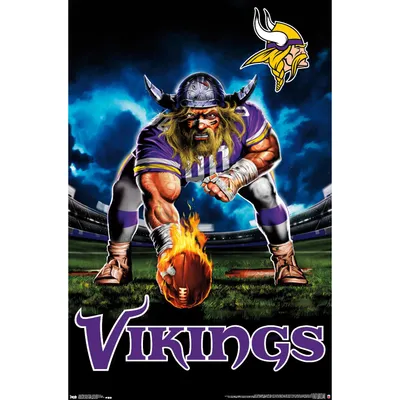Minnesota Vikings 22.4'' x 34'' Mascot Poster