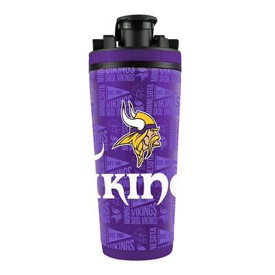 Minnesota Vikings 26oz. 4D Stainless Steel Shaker Bottle