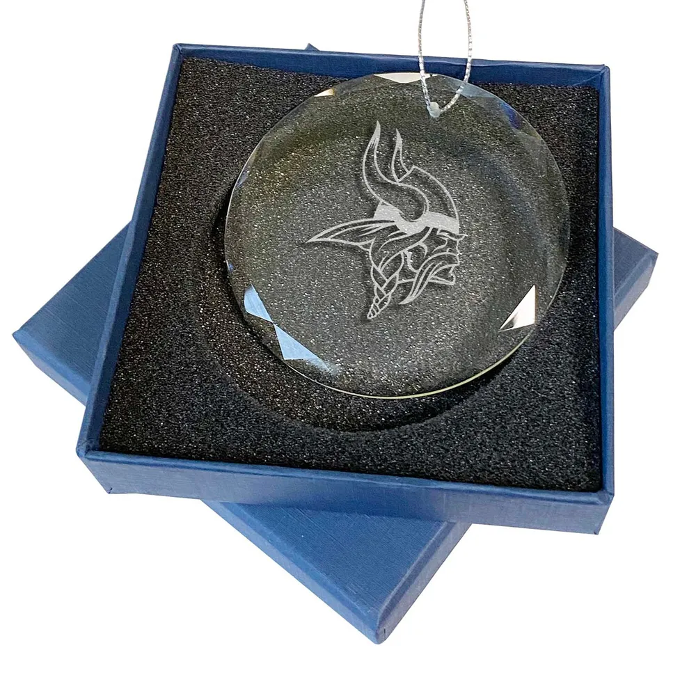Lids Minnesota Vikings 3.25'' Laser Engraved Glass Ornament