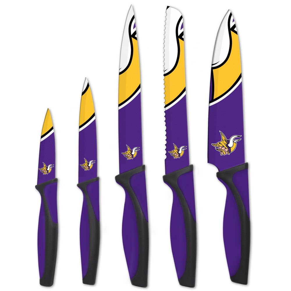 Minnesota Vikings 5-Piece Stainless Steel Cutlery Knife Set