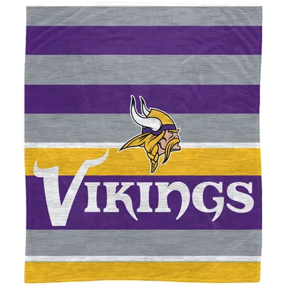 Minnesota Vikings 50'' x 60'' Stripe Flannel Fleece Blanket