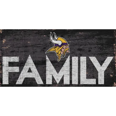 Minnesota Vikings 6'' x 12'' Family Sign