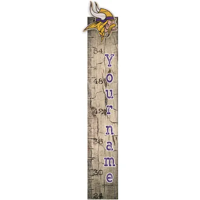 Minnesota Vikings 6" x 36" Personalized Growth Chart Sign