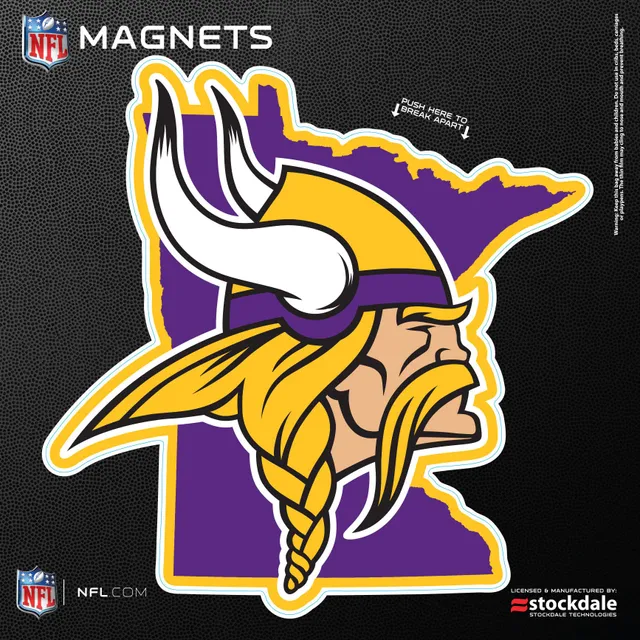 Lids Minnesota Vikings 6 x 6 State Shape Car Magnet