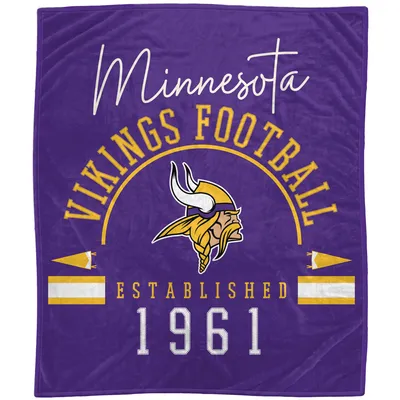 Minnesota Vikings 60'' x 70'' Holiday Gift Wrap Sherpa Flannel Fleece  Blanket