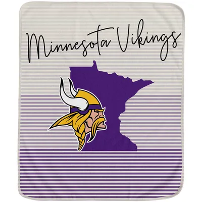 Minnesota Vikings 60'' x 70'' Ultra Fleece State Stripe Plush Blanket