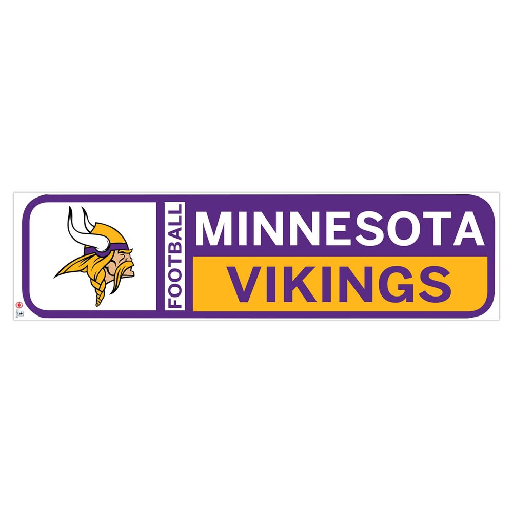 Minnesota Vikings 90'' x 23'' Team Logo Repositionable Wall - Decal