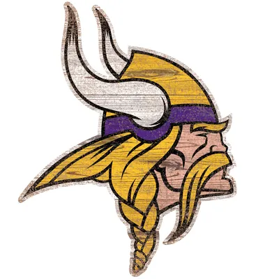 Minnesota Vikings 24'' x 24'' Distressed Logo Cutout Sign