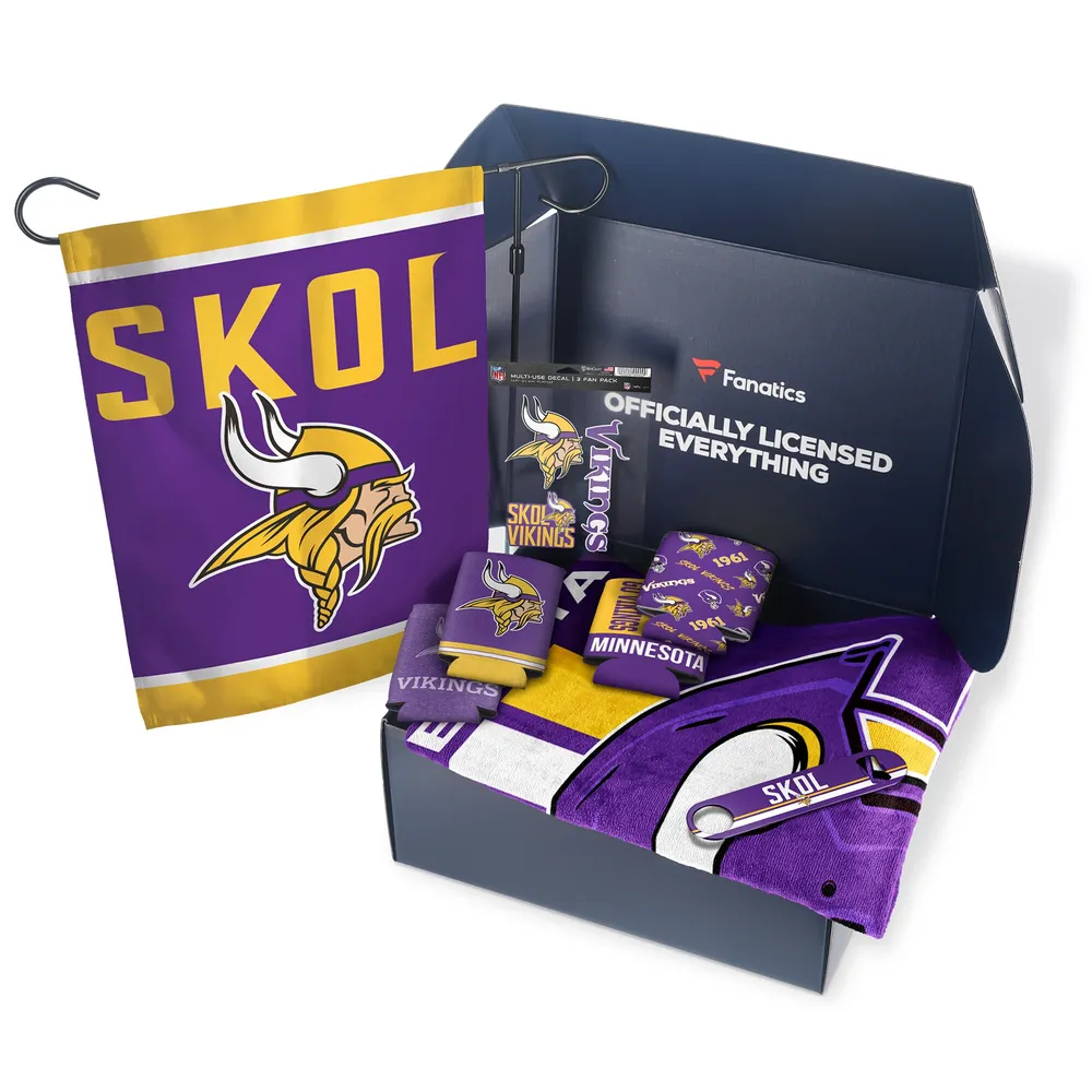 Men's Minnesota Vikings Fanatics Branded Purple/Gold Player Pack T-Shirt  Combo Set