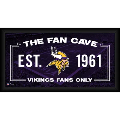 Minnesota Vikings Fanatics Authentic Framed 10" x 20" Fan Cave Collage