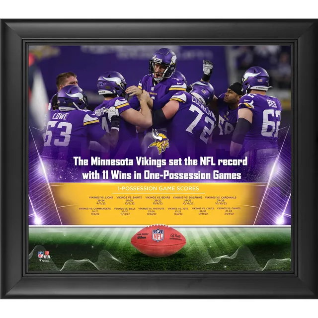 Lids Minnesota Vikings Fanatics Authentic Framed 15' x 17' One