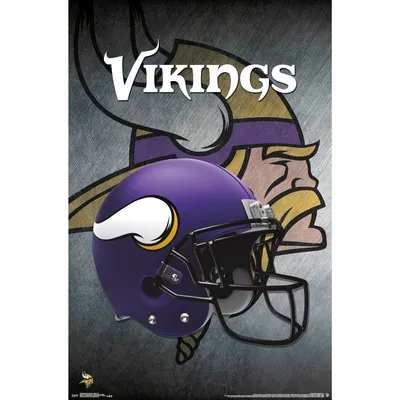 Minnesota Vikings Helmet 22'' x 34'' Logo Poster