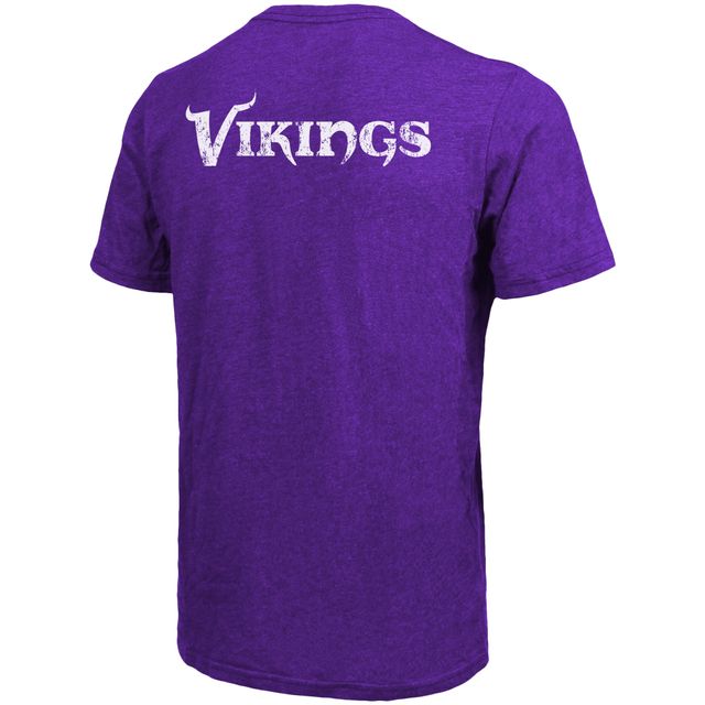 T-Shirt à Poche Tri-Blend Majestic Threads Minnesota Vikings - Violet Chiné