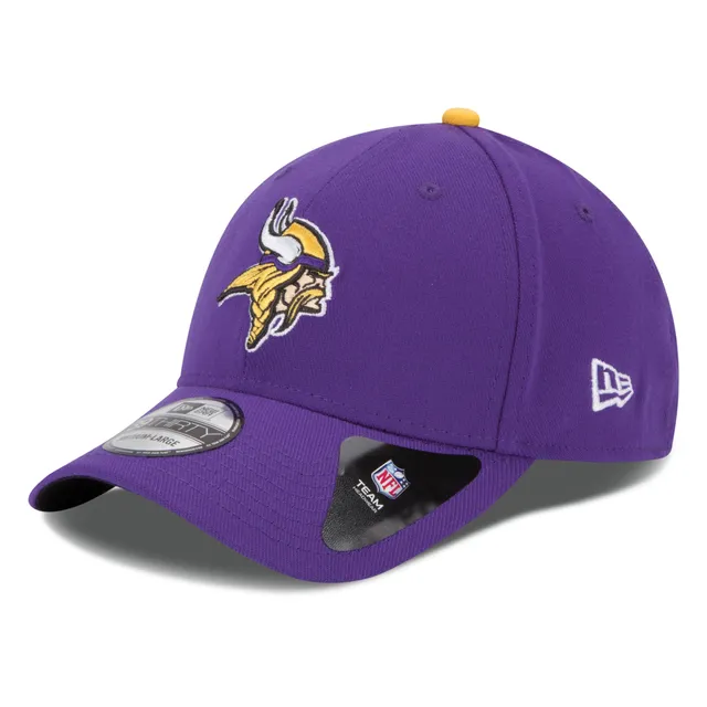 New Era Curved Brim 9FORTY The League Minnesota Vikings NFL Purple  Adjustable Cap: