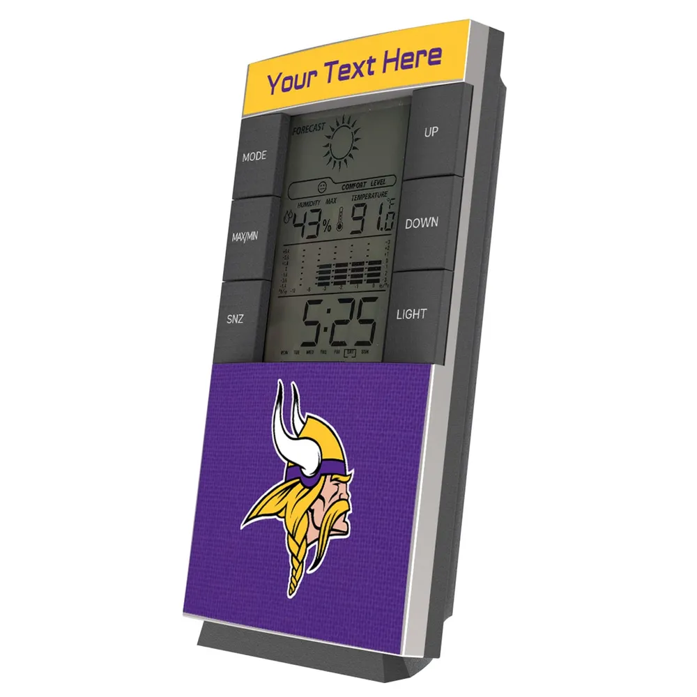 Lids Minnesota Vikings Personalized Digital Desk Clock