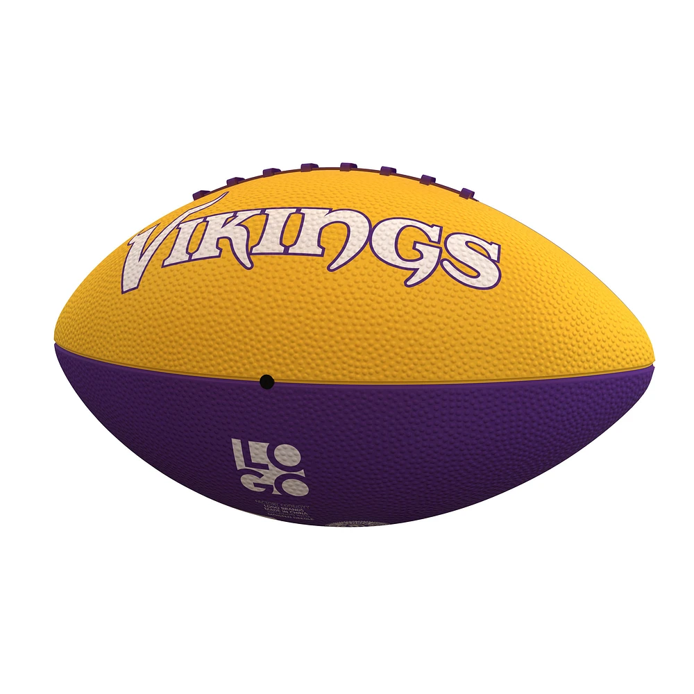 Ballon de football junior avec logo Pinwheel des Vikings du Minnesota