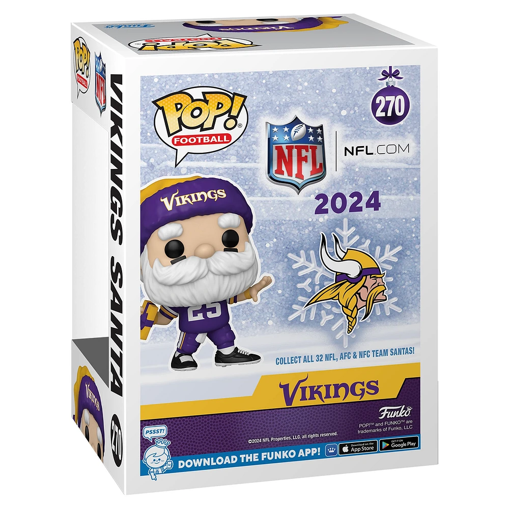 Minnesota Vikings Santa Funko Pop! 2024 Fanatics Exclusive Vinyl Figure