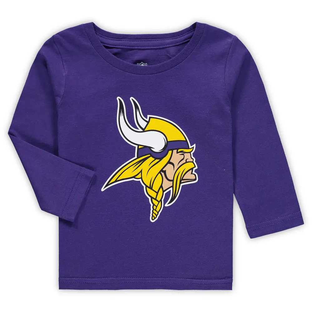 Lids Minnesota Vikings Toddler Team Logo Long Sleeve T-Shirt - Purple