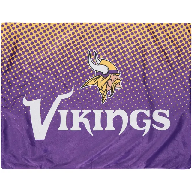 Minnesota Vikings Super Plush Mink Diagonal Bed Pillow - Purple