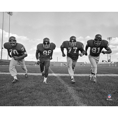 Photographie d'action non signée des Purple People Eaters Vikings du Minnesota