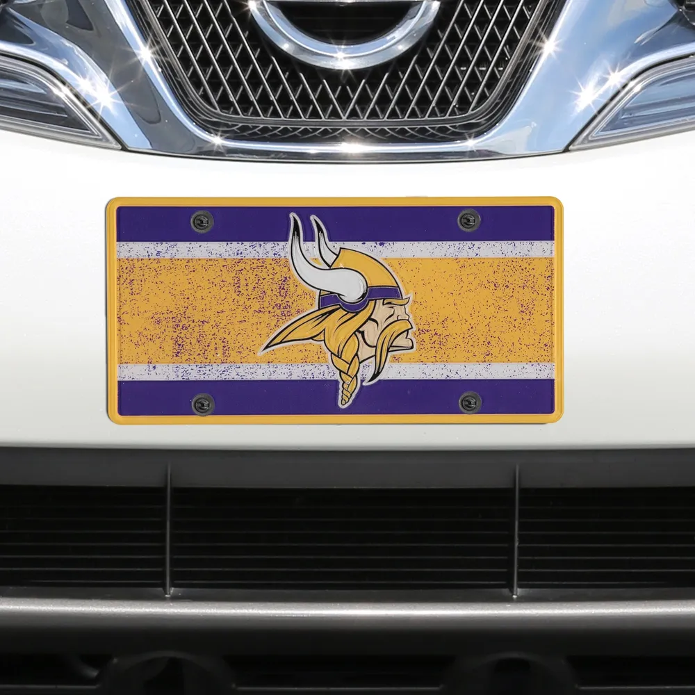 Lids Minnesota Vikings Vintage Acrylic Cut License Plate