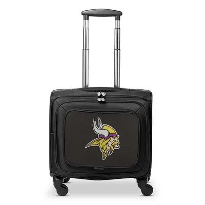 Minnesota Vikings MOJO 14'' Laptop Overnighter Wheeled Bag- Black