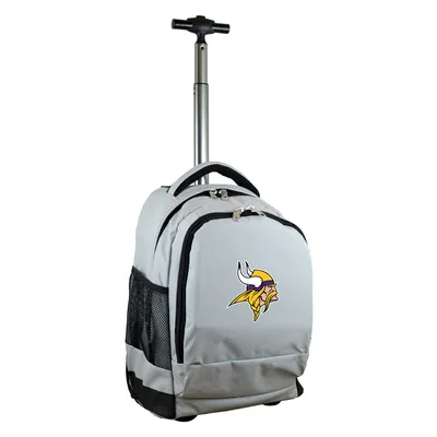 Minnesota Vikings MOJO 19'' Premium Wheeled Backpack - Gray