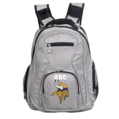 Minnesota Vikings MOJO Personalized Premium Laptop Backpack