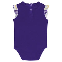 Newborn & Infant Minnesota Vikings Happy Hearts 2-Piece Bodysuit Set