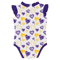 Newborn & Infant Minnesota Vikings Happy Hearts 2-Piece Bodysuit Set