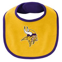 Newborn & Infant Purple/Gold Minnesota Vikings Little Champ Three-Piece Bodysuit Bib Booties Set